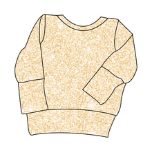 Load image into Gallery viewer, Champagne Glitter Grow With Me Hoodie (or Crewneck)