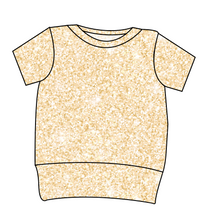 Load image into Gallery viewer, Champagne Glitter Grow With Me Tee