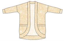 Load image into Gallery viewer, Champagne Glitter Ladies' Cocoon Cardigan