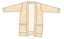 Load image into Gallery viewer, Champagne Glitter Ladies' Grandpa Cardigan