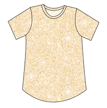 Load image into Gallery viewer, Champagne Glitter Ladies' Relaxed Tee