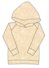 Load image into Gallery viewer, Champagne Glitter Ladies Hoodie