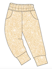Load image into Gallery viewer, Champagne Glitter Mens' Joggers and Jogger Shorts