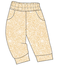 Load image into Gallery viewer, Champagne Glitter Ladies' Joggers and Jogger Shorts