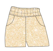 Load image into Gallery viewer, Champagne Glitter Ladies' Joggers and Jogger Shorts
