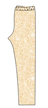 Load image into Gallery viewer, Champagne Glitter Ladies' Lounge Leggings
