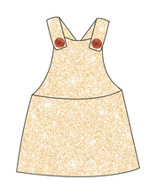 Load image into Gallery viewer, Champagne Glitter Skirt-Alls