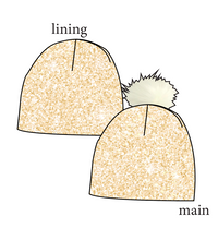 Load image into Gallery viewer, Champagne Glitter Slouchy Beanie (Reversible!)