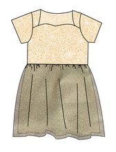 Load image into Gallery viewer, Champagne Glitter Tulle Dress