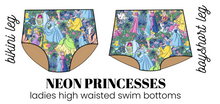 Load image into Gallery viewer, All Prints Swim Preorder Ladies' High Waisted Swim Bikini Bottoms