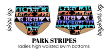 Load image into Gallery viewer, All Prints Swim Preorder Ladies' High Waisted Swim Bikini Bottoms
