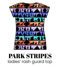 Load image into Gallery viewer, All Prints Swim Preorder Ladies' Rash Guard Swim Top