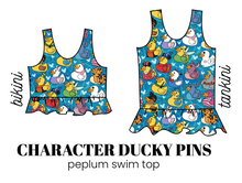 Load image into Gallery viewer, All Prints Swim Preorder Peplum Swim Top