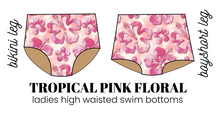 Load image into Gallery viewer, All Prints Swim Preorder Ladies' High Waisted Swim Bikini Bottoms