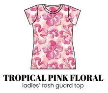 Load image into Gallery viewer, All Prints Swim Preorder Ladies' Rash Guard Swim Top
