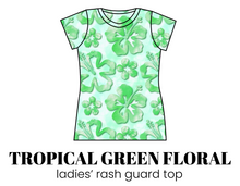 Load image into Gallery viewer, All Prints Swim Preorder Ladies' Rash Guard Swim Top
