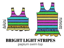 Load image into Gallery viewer, All Prints Swim Preorder Peplum Swim Top