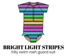 Load image into Gallery viewer, All Prints Swim Preorder Frilly One Piece Rashguard Suit
