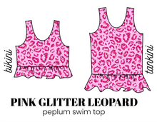 Load image into Gallery viewer, All Prints Swim Preorder Peplum Swim Top