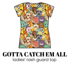 Load image into Gallery viewer, All Prints Swim Preorder Ladies' Rash Guard Swim Top