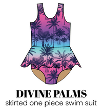 Load image into Gallery viewer, All Prints Swim Preorder Skirted One Piece Swim Suit