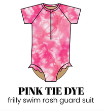 Load image into Gallery viewer, All Prints Swim Preorder Frilly One Piece Rashguard Suit