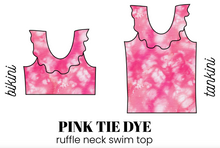 Load image into Gallery viewer, All Prints Swim Preorder Ruffle Neck Swim Top