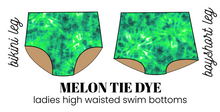 Load image into Gallery viewer, All Prints Swim Preorder Ladies' High Waisted Swim Bikini Bottoms