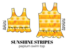 Load image into Gallery viewer, All Prints Swim Preorder Peplum Swim Top