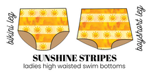 Load image into Gallery viewer, All Prints Swim Preorder Ladies' High Waisted Swim Bikini Bottoms