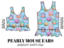 Load image into Gallery viewer, All Prints Swim Preorder Peplum Swim Top
