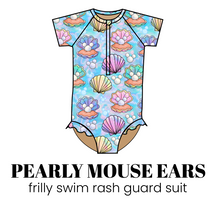 Load image into Gallery viewer, All Prints Swim Preorder Frilly One Piece Rashguard Suit