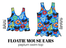 Load image into Gallery viewer, All Prints Swim Preorder Peplum Swim Top