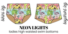 Load image into Gallery viewer, All Prints Swim Preorder Ladies' High Waisted Swim Bikini Bottoms