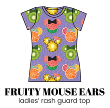 Load image into Gallery viewer, All Prints Swim Preorder Ladies' Rash Guard Swim Top