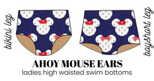 Load image into Gallery viewer, All Prints Swim Preorder Ladies' High Waisted Swim Bikini Bottoms