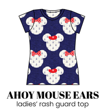 Load image into Gallery viewer, All Prints Swim Preorder Ladies' Rash Guard Swim Top