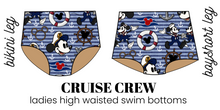 Load image into Gallery viewer, All Prints Swim Preorder Ladies' High Waisted Swim Bikini Bottoms