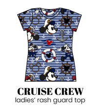 Load image into Gallery viewer, All Prints Swim Preorder Ladies' Rash Guard Swim Top