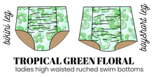 Load image into Gallery viewer, All Prints Swim Preorder Swim Ladies High Waisted Ruched Swim Bikini Bottoms