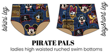 Load image into Gallery viewer, All Prints Swim Preorder Swim Ladies High Waisted Ruched Swim Bikini Bottoms