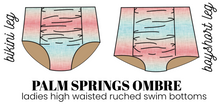 Load image into Gallery viewer, All Prints Swim Preorder Swim Ladies High Waisted Ruched Swim Bikini Bottoms