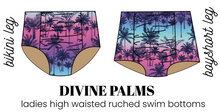 Load image into Gallery viewer, All Prints Swim Preorder Swim Ladies High Waisted Ruched Swim Bikini Bottoms