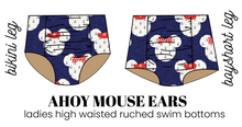 Load image into Gallery viewer, All Prints Swim Preorder Swim Ladies High Waisted Ruched Swim Bikini Bottoms