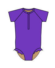 Load image into Gallery viewer, Swim Solids Swim Preorder Frilly One Piece Rashguard Suit