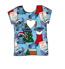 Load image into Gallery viewer, Christmas Chaos Cambria Heart Back Tee