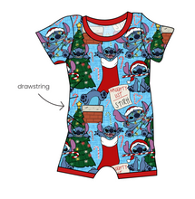 Load image into Gallery viewer, Christmas Chaos Grow With Me Pants And Shorts Romper