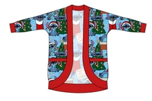 Load image into Gallery viewer, Christmas Chaos Kids Cocoon Cardigan