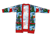 Load image into Gallery viewer, Christmas Chaos Kids Grandpa Cardigan