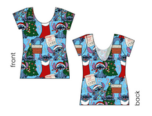 Load image into Gallery viewer, Christmas Chaos Ladies' Low Back Ballerina Tee